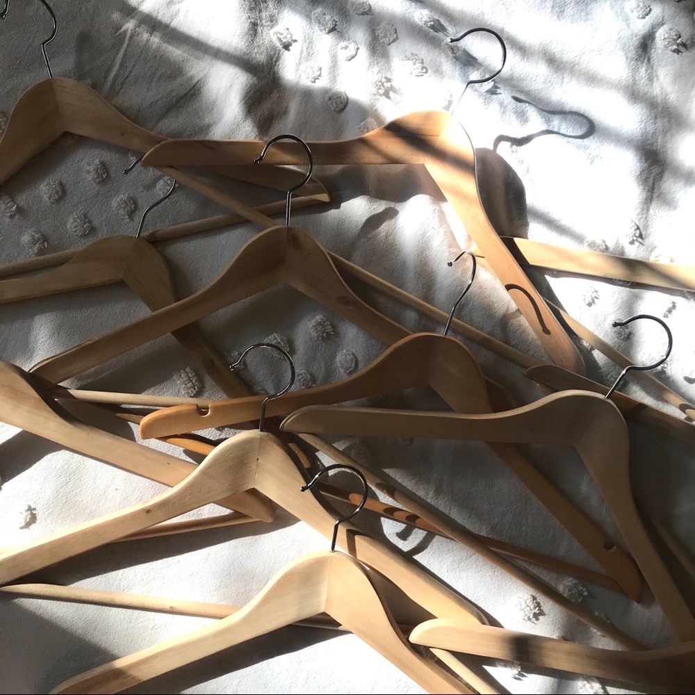 26 Wooden Clothes Hangers